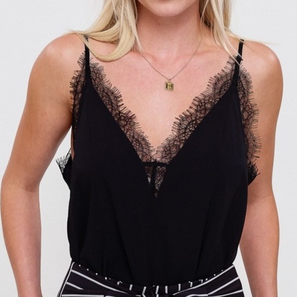 LAST NEW Black Lace Camisole - Picture 3 of 4